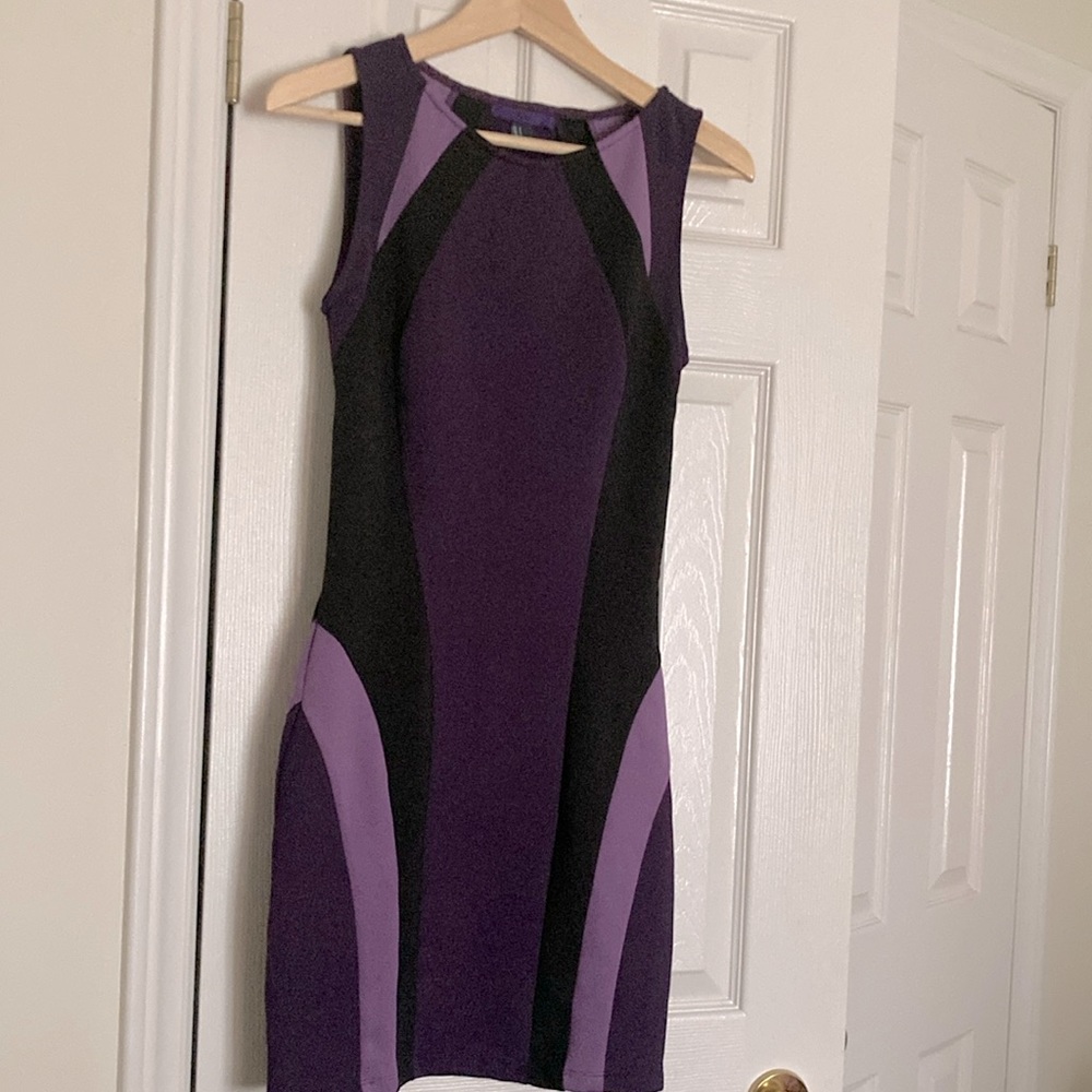 💜 H&M Bodycon stretchy fitted dress. Purple. Size S